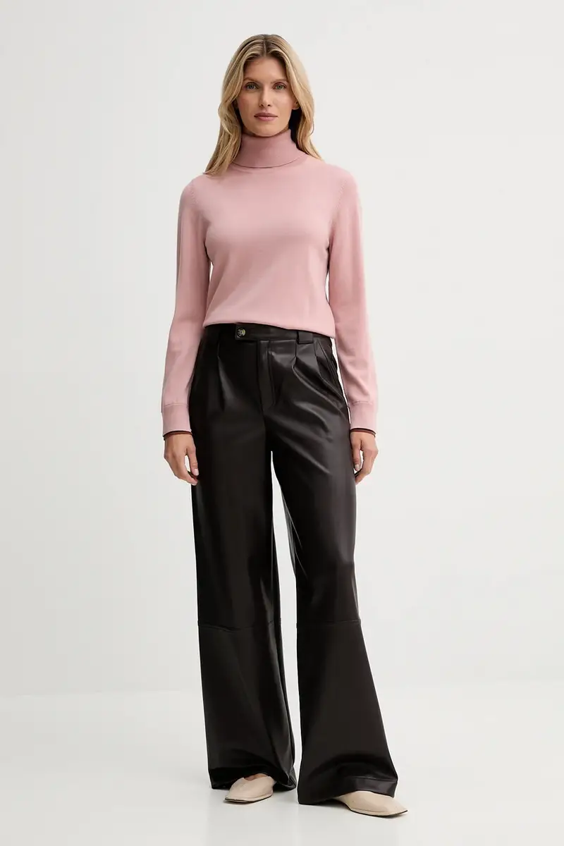 maglione in lana donna colore rosa W2R-596N-T31366 miniatura 2