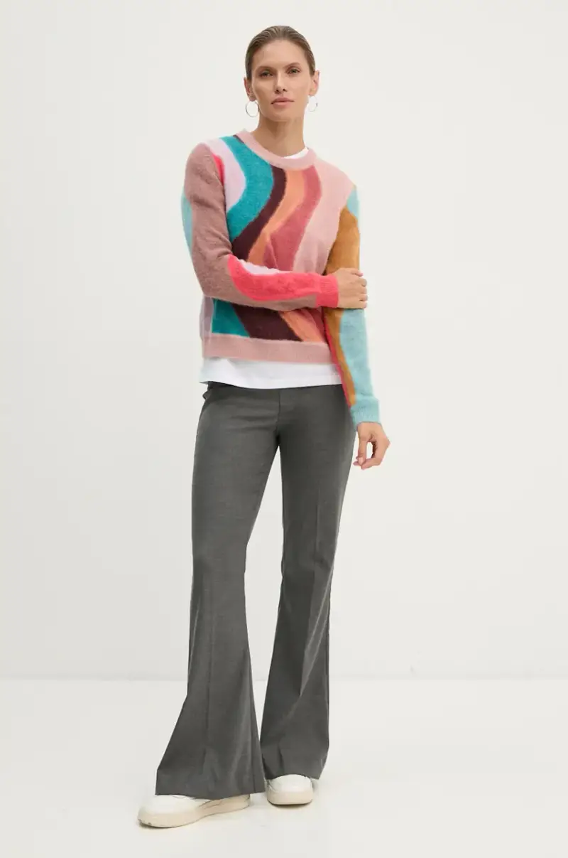 maglione in lana donna W2R.441N.N31246 Multicolore miniatura 2