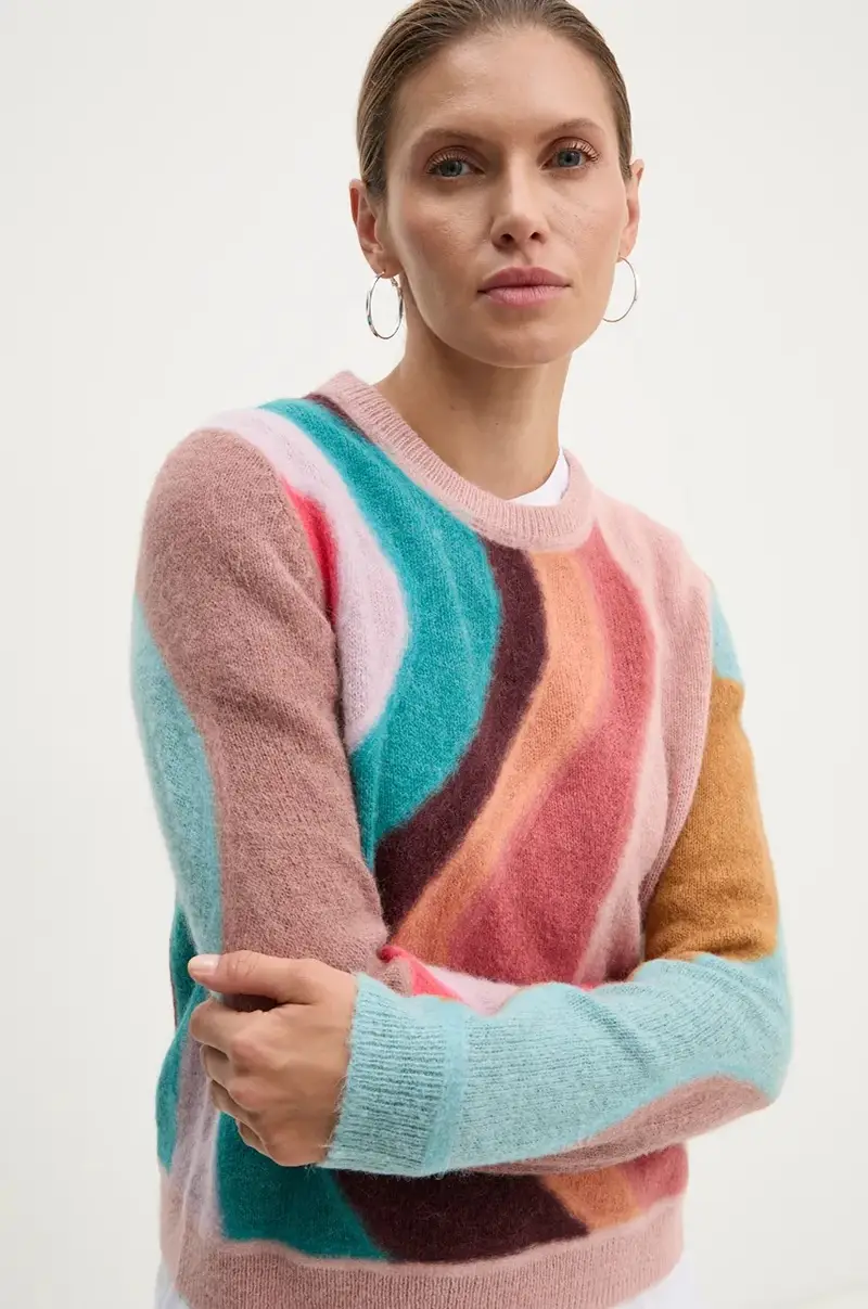 maglione in lana donna W2R.441N.N31246 Multicolore miniatura 4