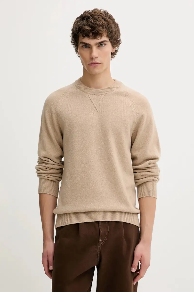 maglione in lana uomo colore beige M2R-487Z-T22514