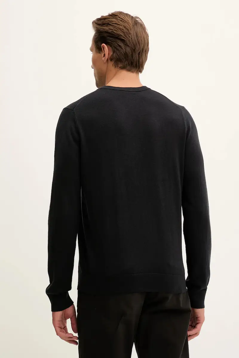 maglione in misto lana uomo colore nero M2R-491Z-T22513 miniatura 3