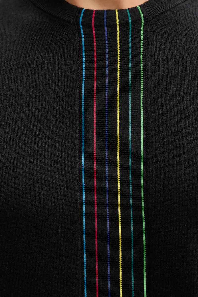 maglione in misto lana uomo colore nero M2R-491Z-T22513 miniatura 5