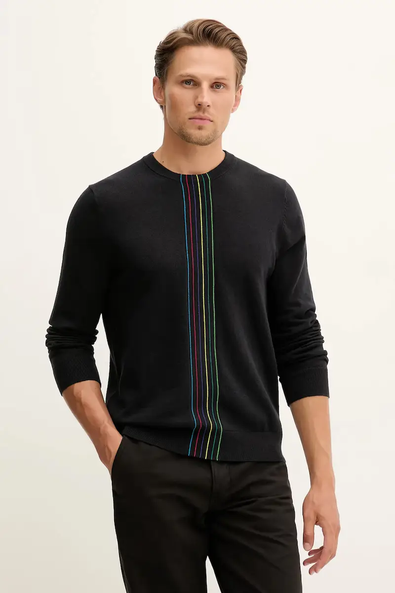 maglione in misto lana uomo colore nero M2R-491Z-T22513