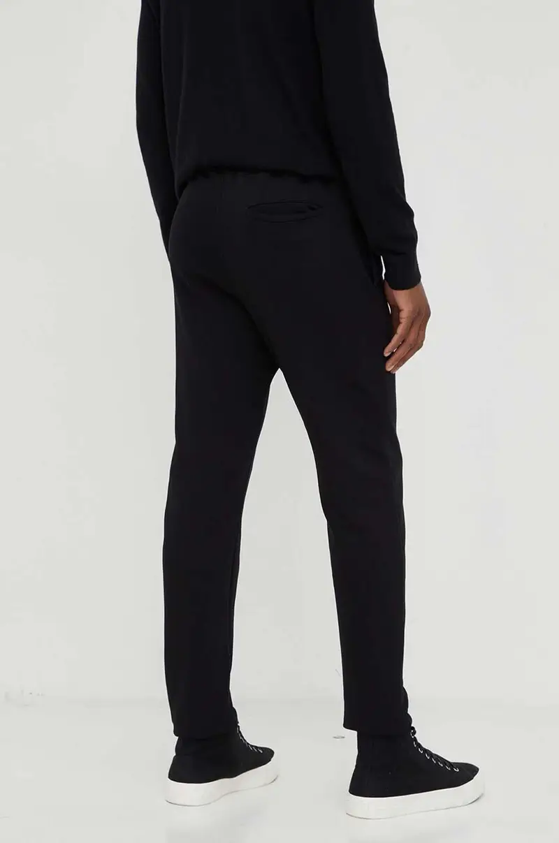 pantaloni da jogging in cotone Nero miniatura 3