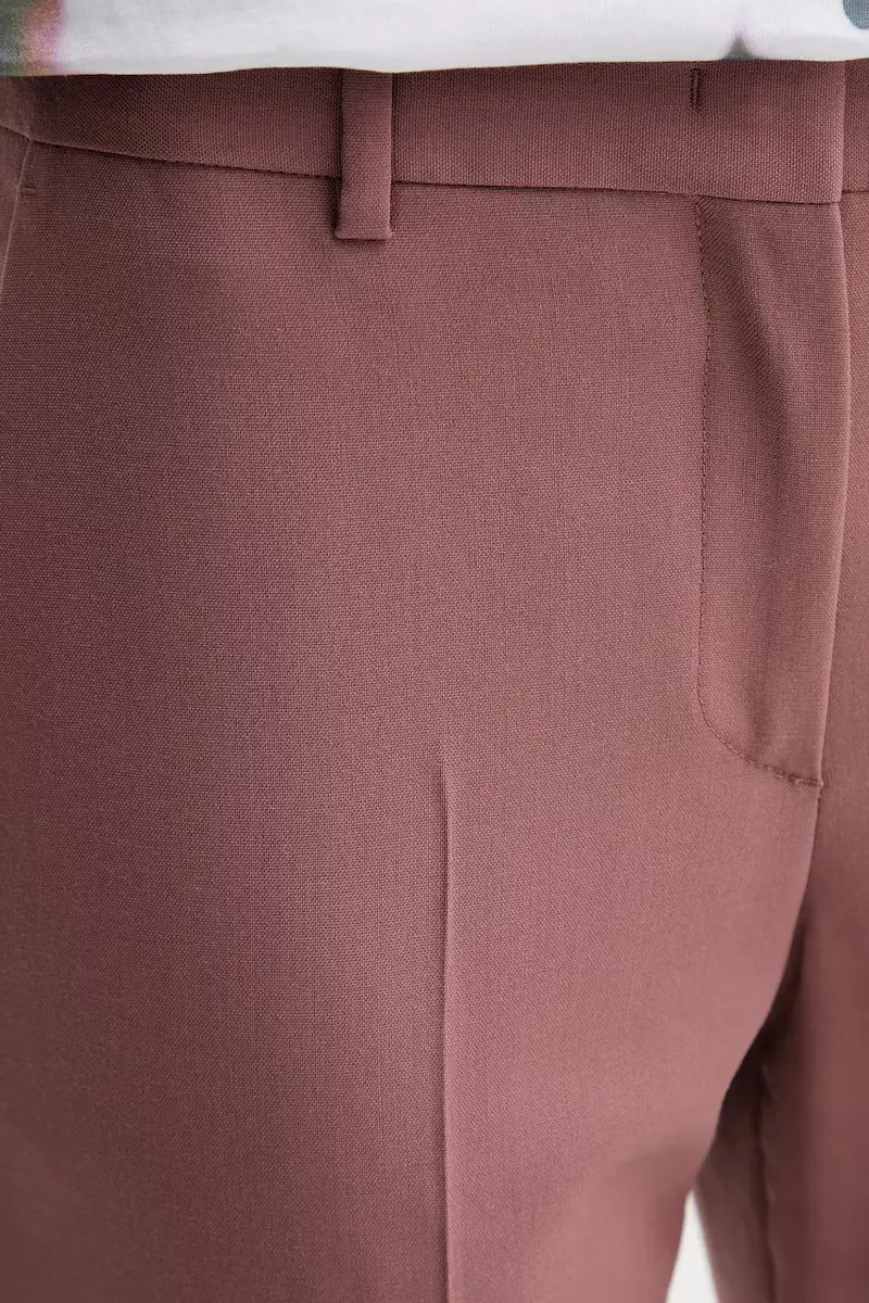 pantaloni in lana donna colore rosa W2R.N264.P31053 miniatura 4