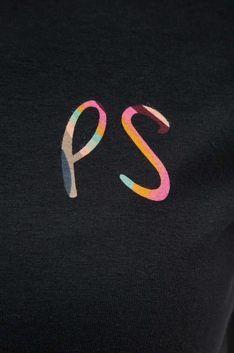 PS Paul Smith T-shirt Donna Nero 3326825 miniatura 5