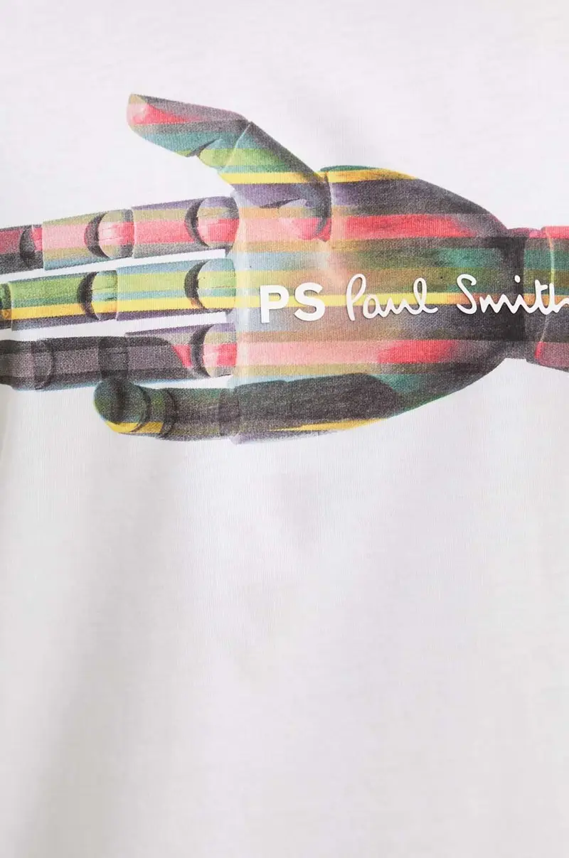PS Paul Smith T-shirt Beige 4157138 miniatura 5