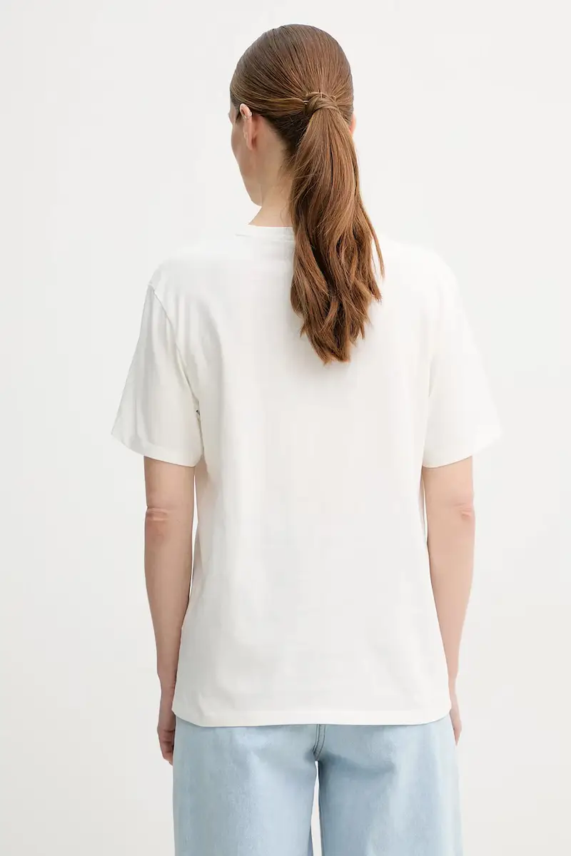 PS Paul Smith T-shirt Donna Beige 3292513 miniatura 3