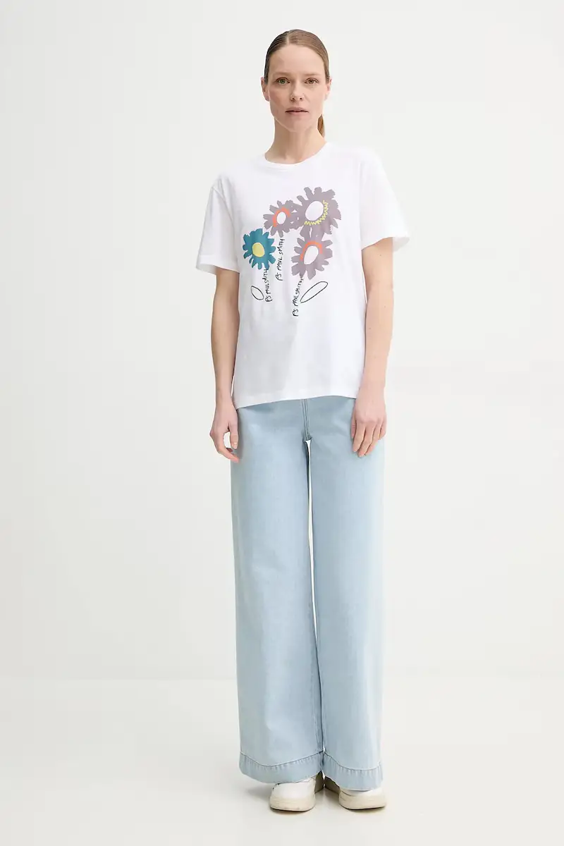 PS Paul Smith T-shirt Donna Bianco 3301523 miniatura 2