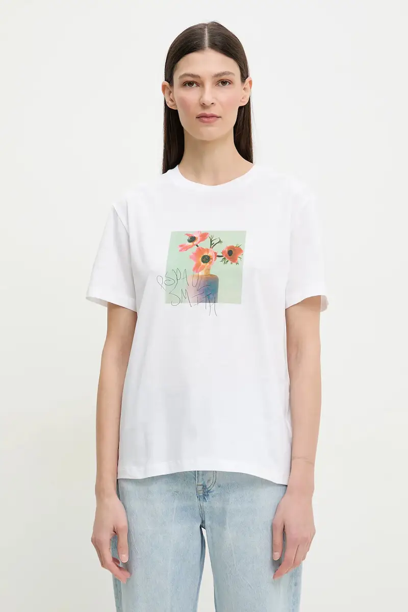 PS Paul Smith T-shirt Donna Bianco 3124488