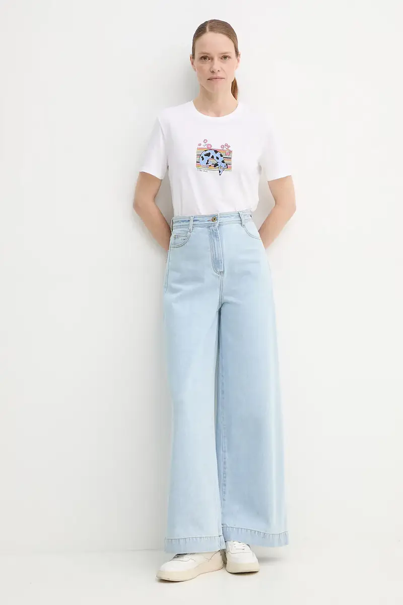 PS Paul Smith T-shirt Donna Bianco 3301529 miniatura 2