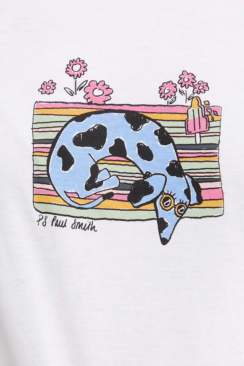 PS Paul Smith T-shirt Donna Bianco 3301529 miniatura 4