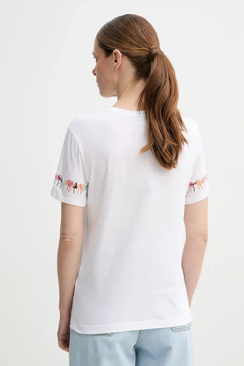 PS Paul Smith T-shirt Donna Bianco 3693750 miniatura 3