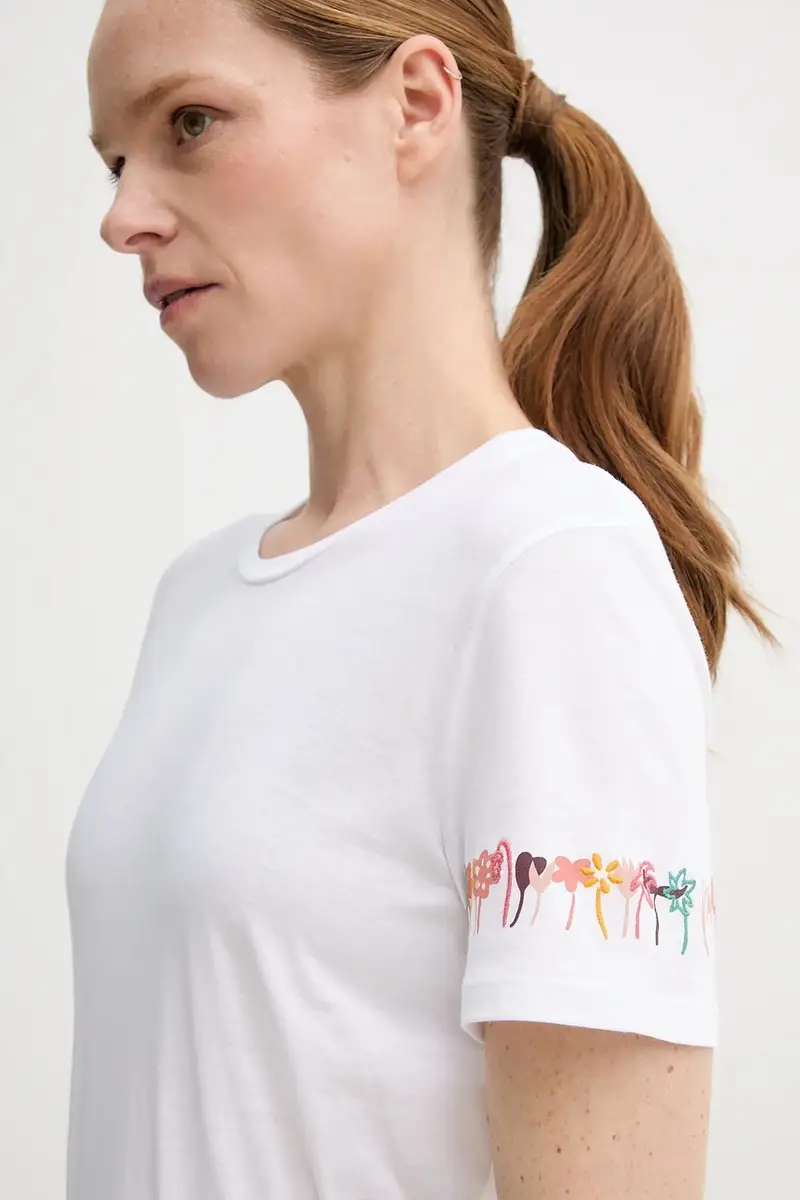 PS Paul Smith T-shirt Donna Bianco 3693750 miniatura 4