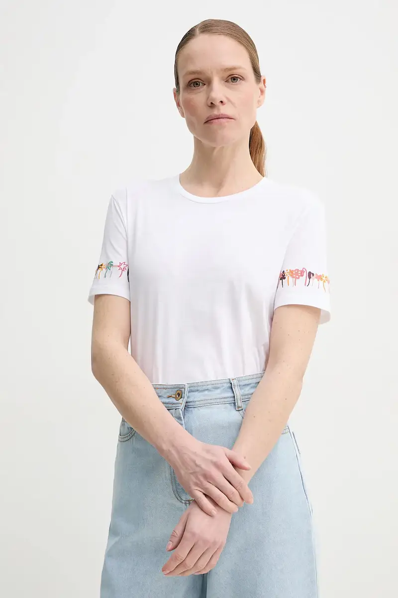 PS Paul Smith T-shirt Donna Bianco 3693750