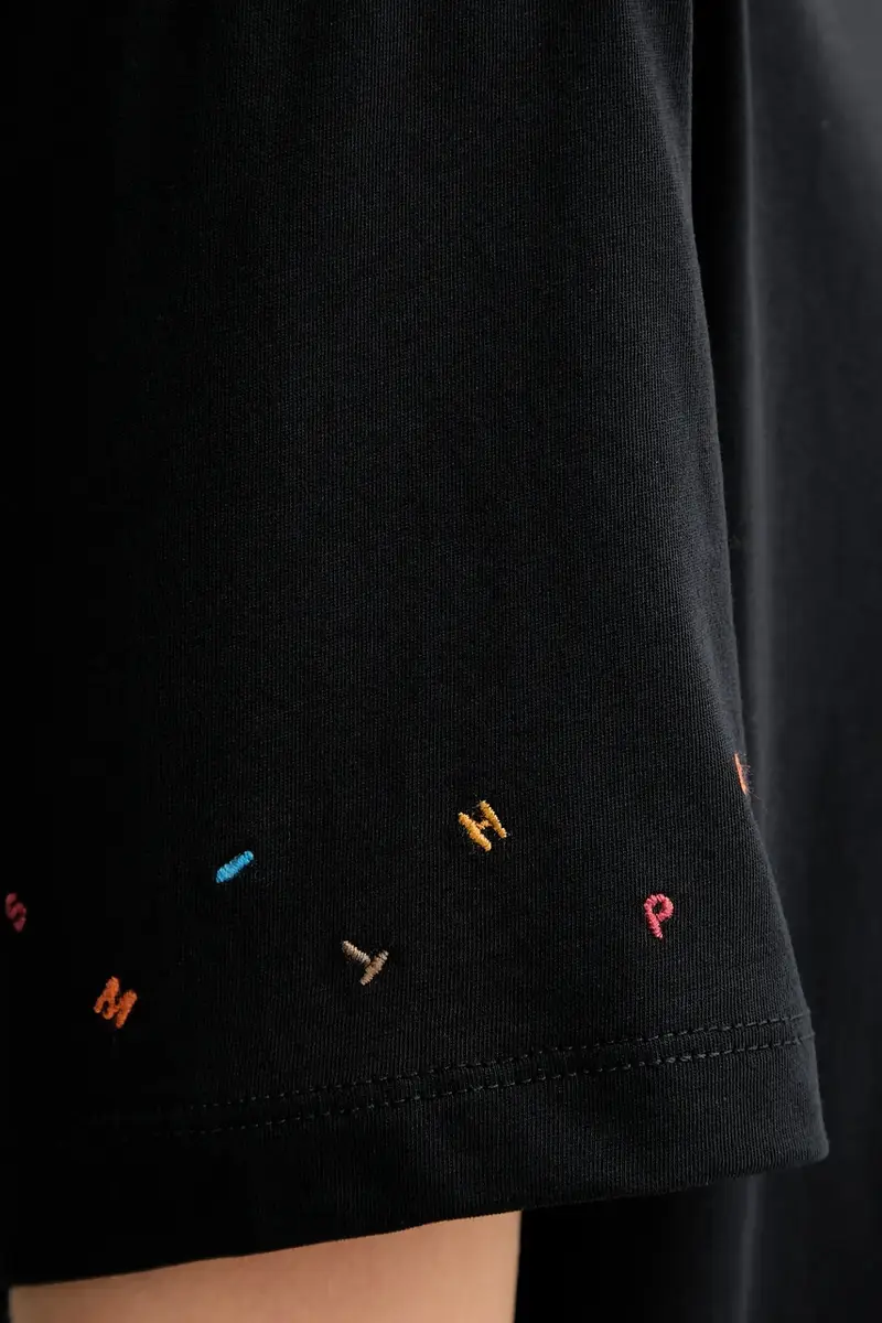 PS Paul Smith T-shirt Donna Nero 3275789 miniatura 5