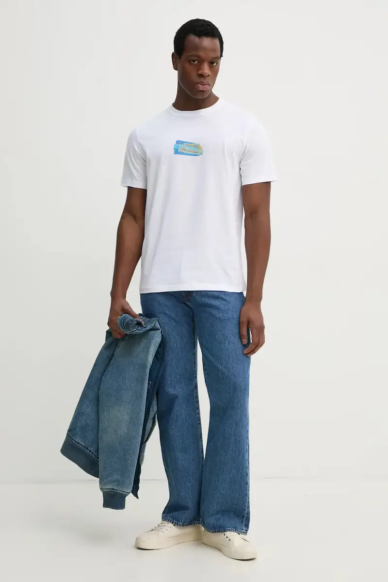 PS Paul Smith T-shirt Uomo Bianco 3301014 miniatura 2