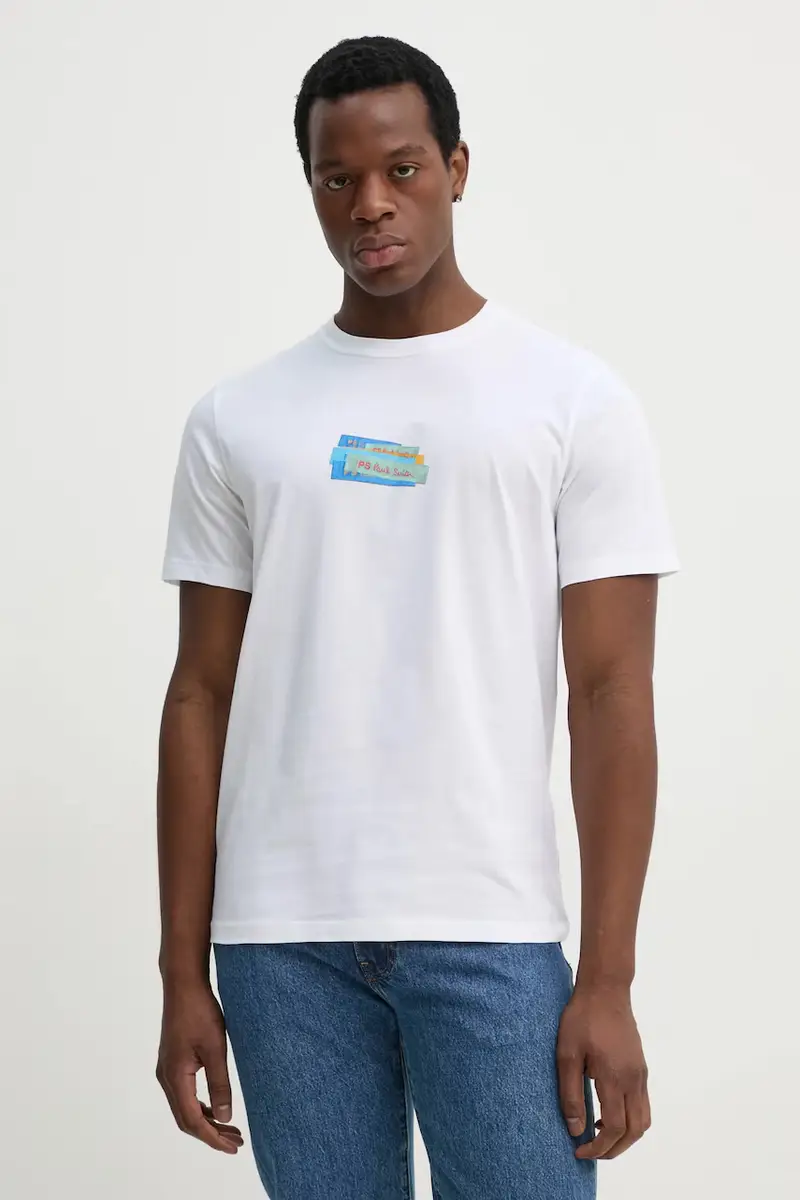 PS Paul Smith T-shirt Uomo Bianco 3301014