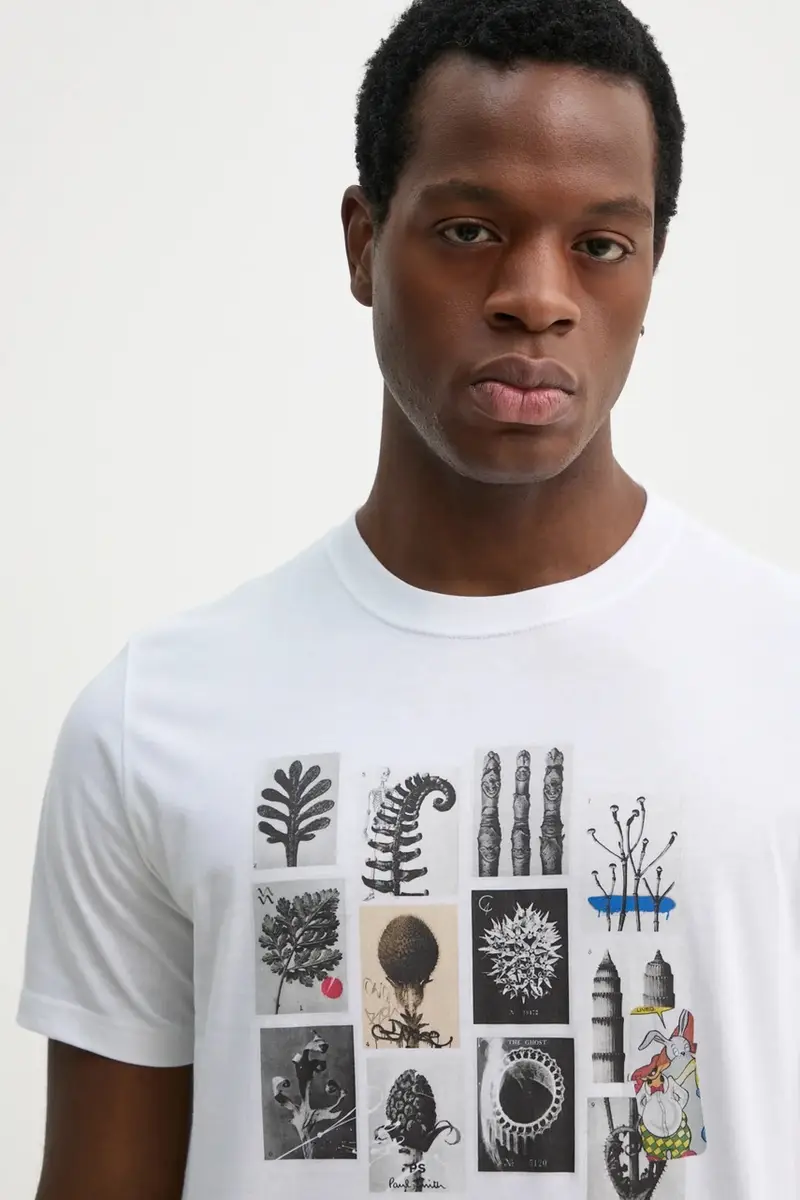 PS Paul Smith T-shirt Uomo Bianco 3301023 miniatura 4