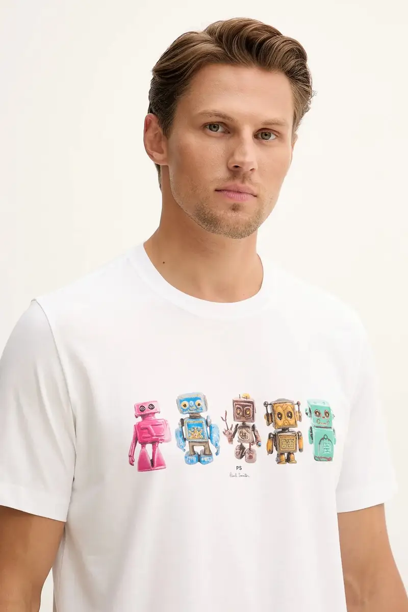 PS Paul Smith T-shirt Uomo Bianco 3243277 miniatura 4