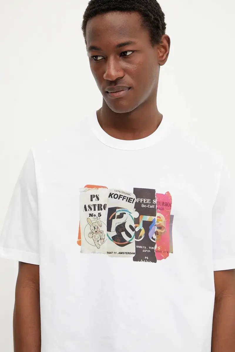 PS Paul Smith T-shirt Uomo Bianco 3301160 miniatura 4