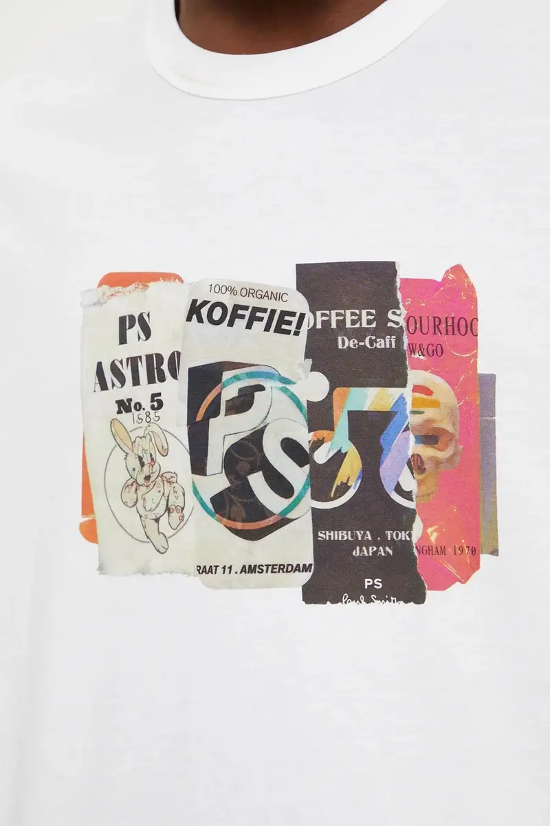 PS Paul Smith T-shirt Uomo Bianco 3301160 miniatura 5