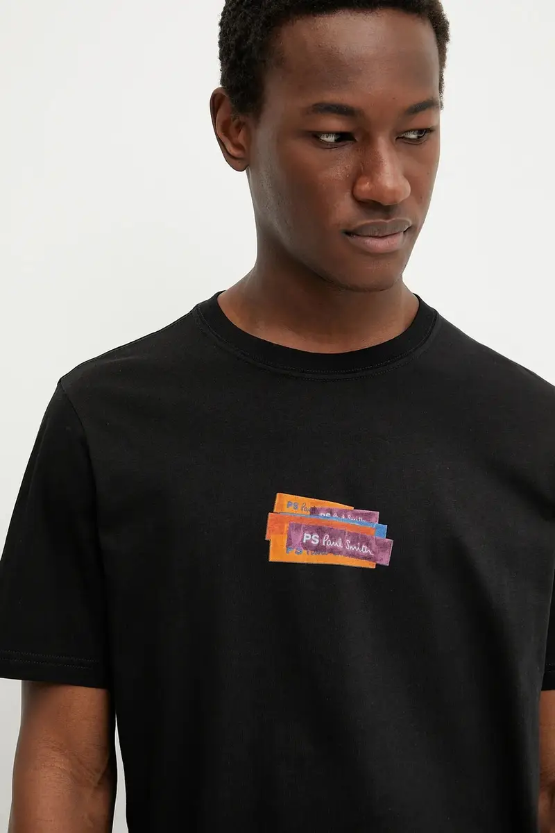 PS Paul Smith T-shirt Uomo Nero 3335493 miniatura 4
