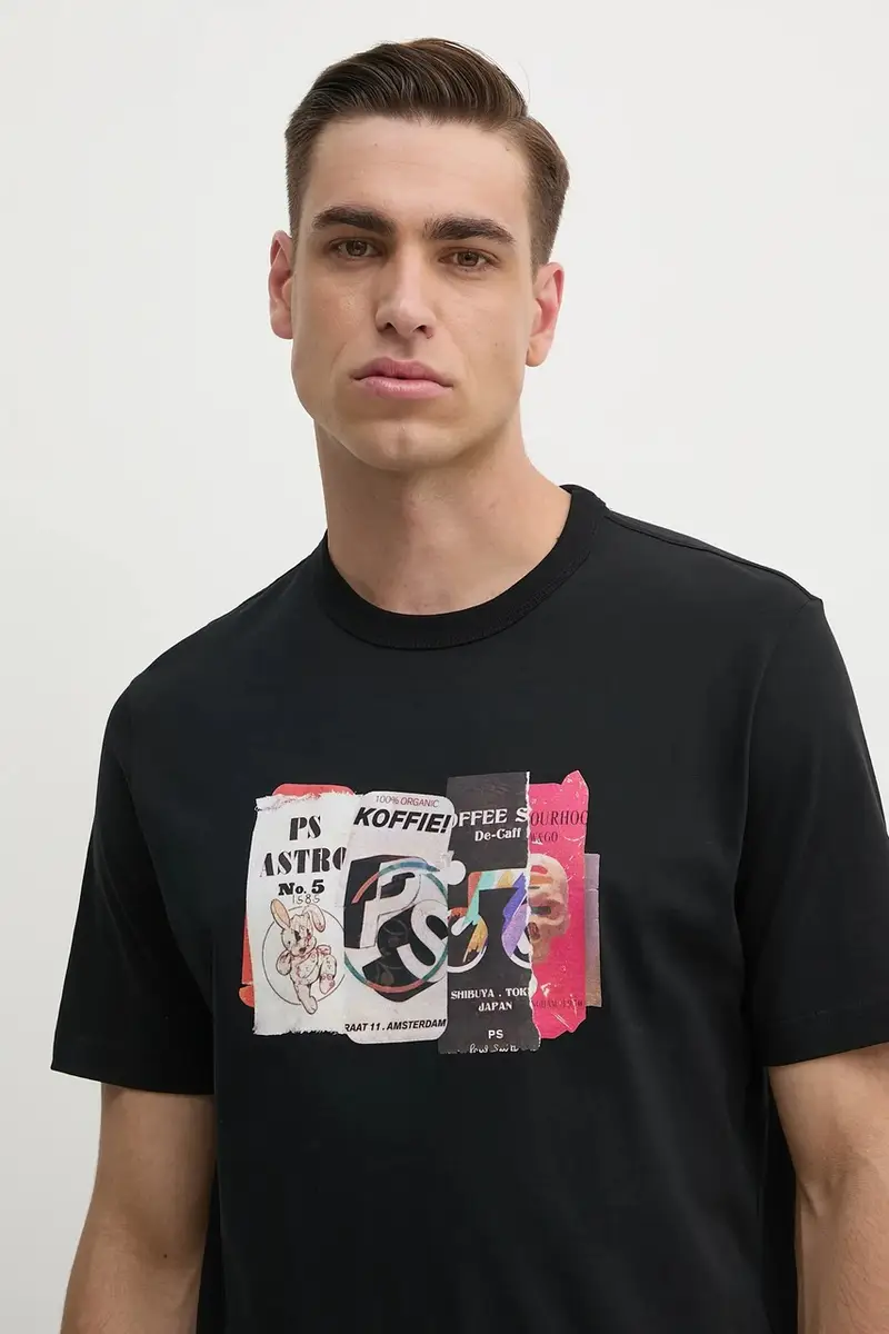 PS Paul Smith T-shirt Uomo Nero 3150905 miniatura 4