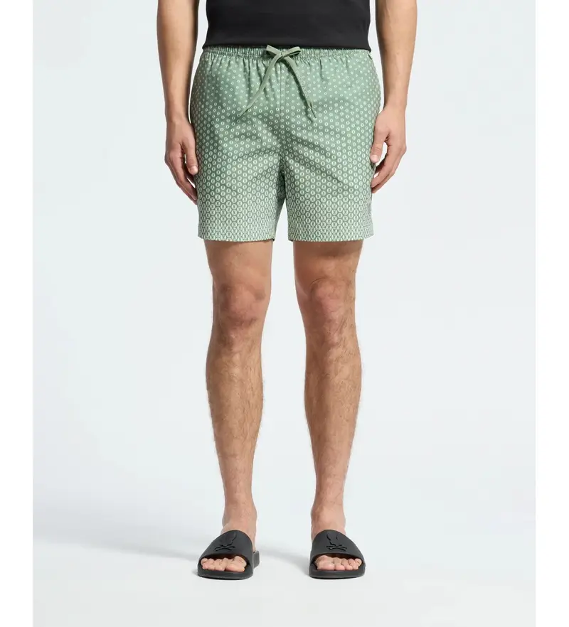 per uomo. B6W619F200 Costume da bagno con stampa all-over Bendigo verde (L), Beachwear, Poliestere