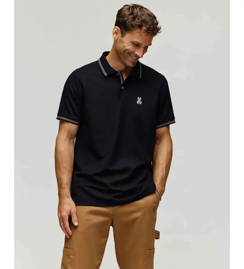 Psycho Bunny Polo Uomo Nero 3476460
