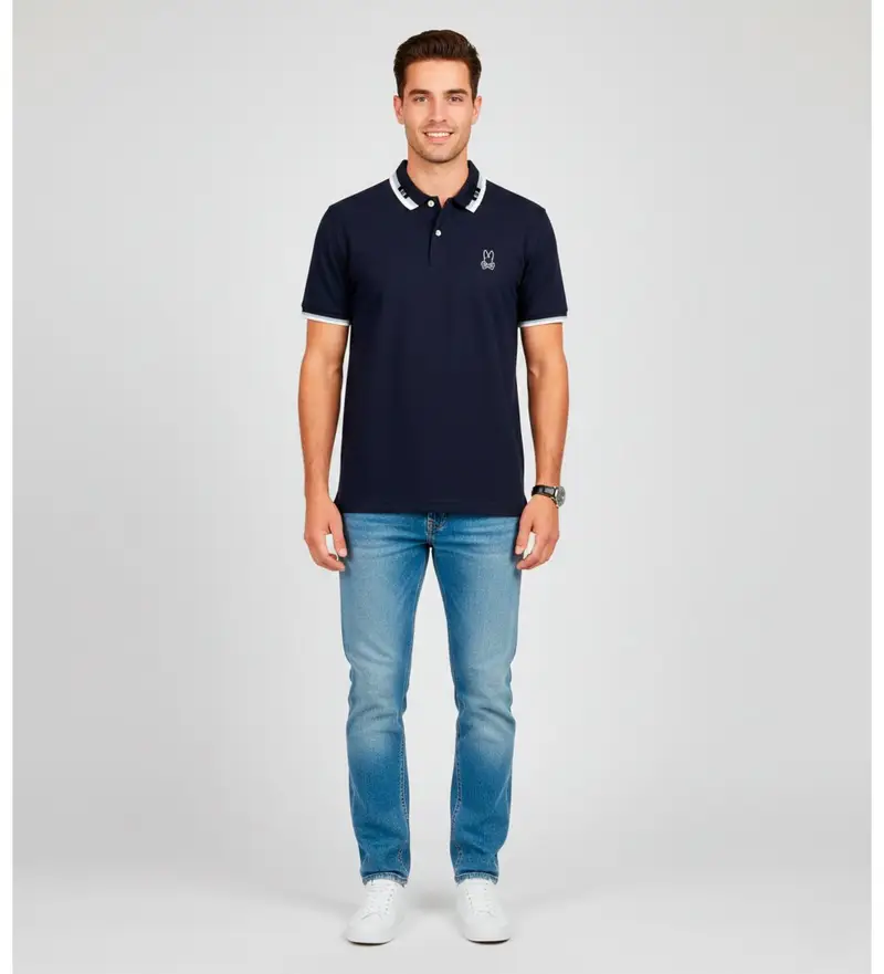 Psycho Bunny Polo Uomo Blu 4043260