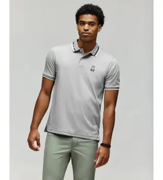 per uomo MT0100038 Polo Chris grigio (XL), Casual, Poliestere, Manica corta