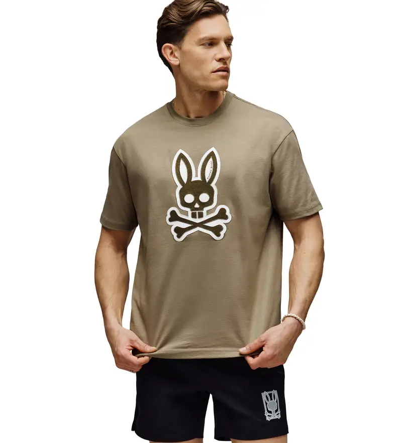 Psycho Bunny T-shirt Uomo Marrone 4052471
