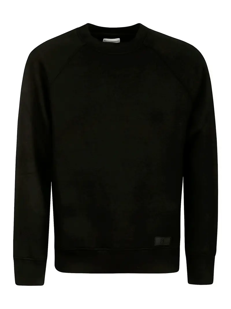 Felpa logata Nero