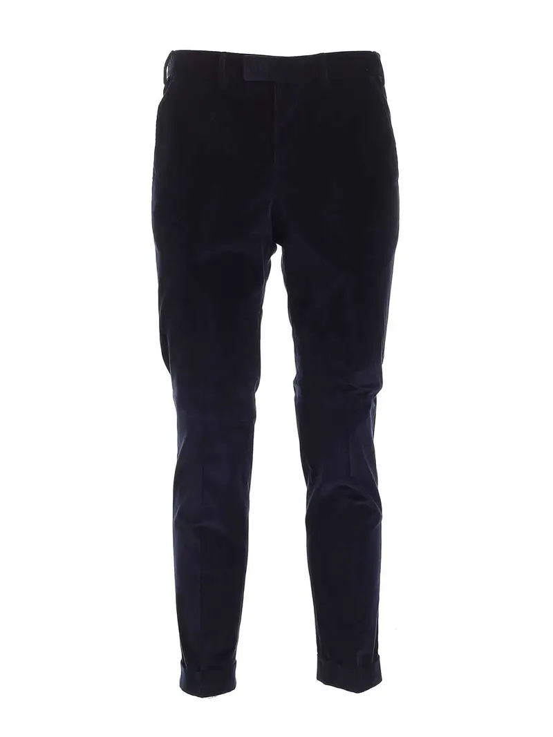 Pantalone corduroy blu