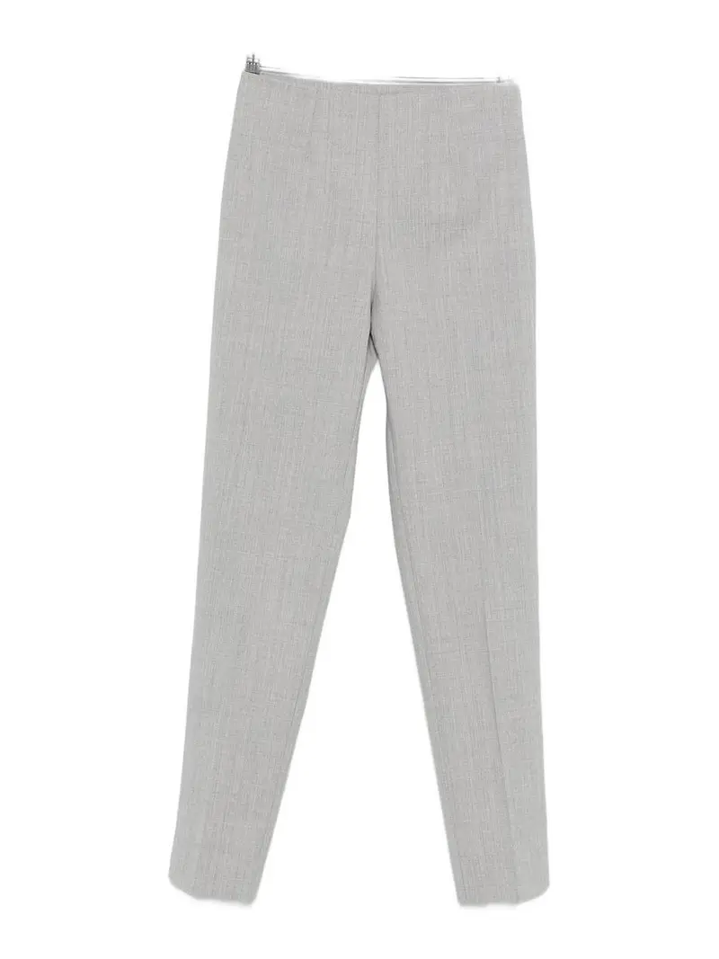 Pantaloni Con Spacco Laterale Grigio