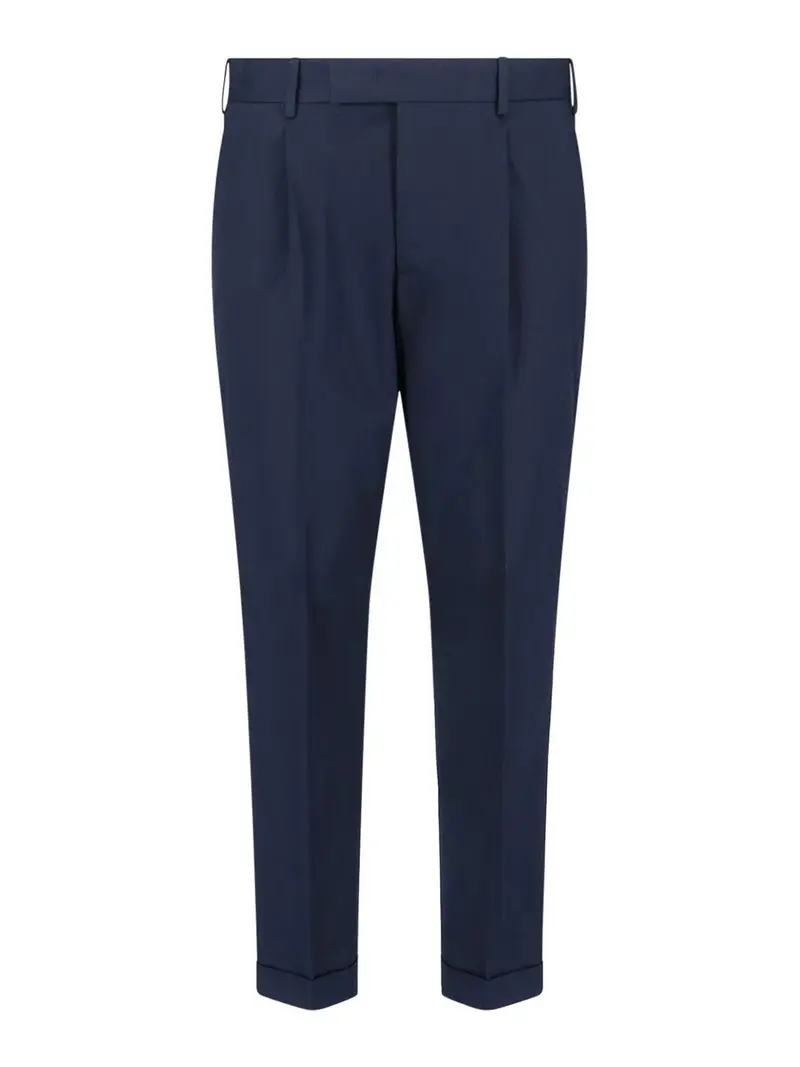 Pantaloni In Cotone Blu