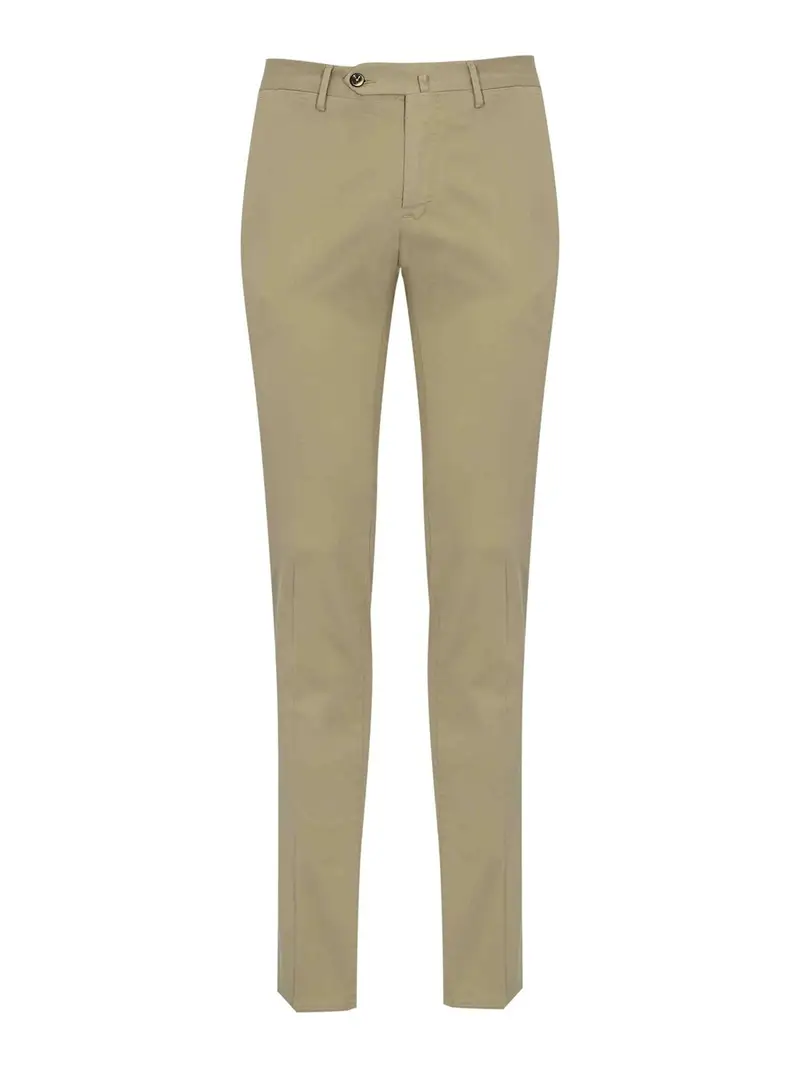 Pantaloni in misto cotone Beige