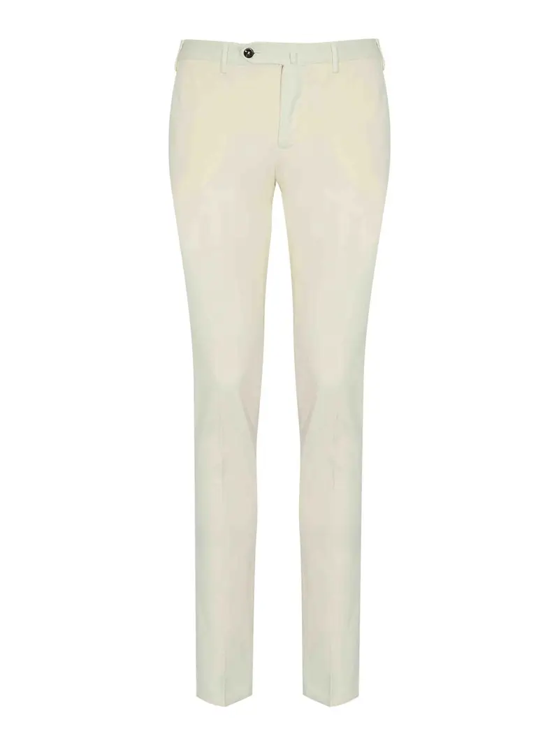 Pantaloni in misto cotone Bianco