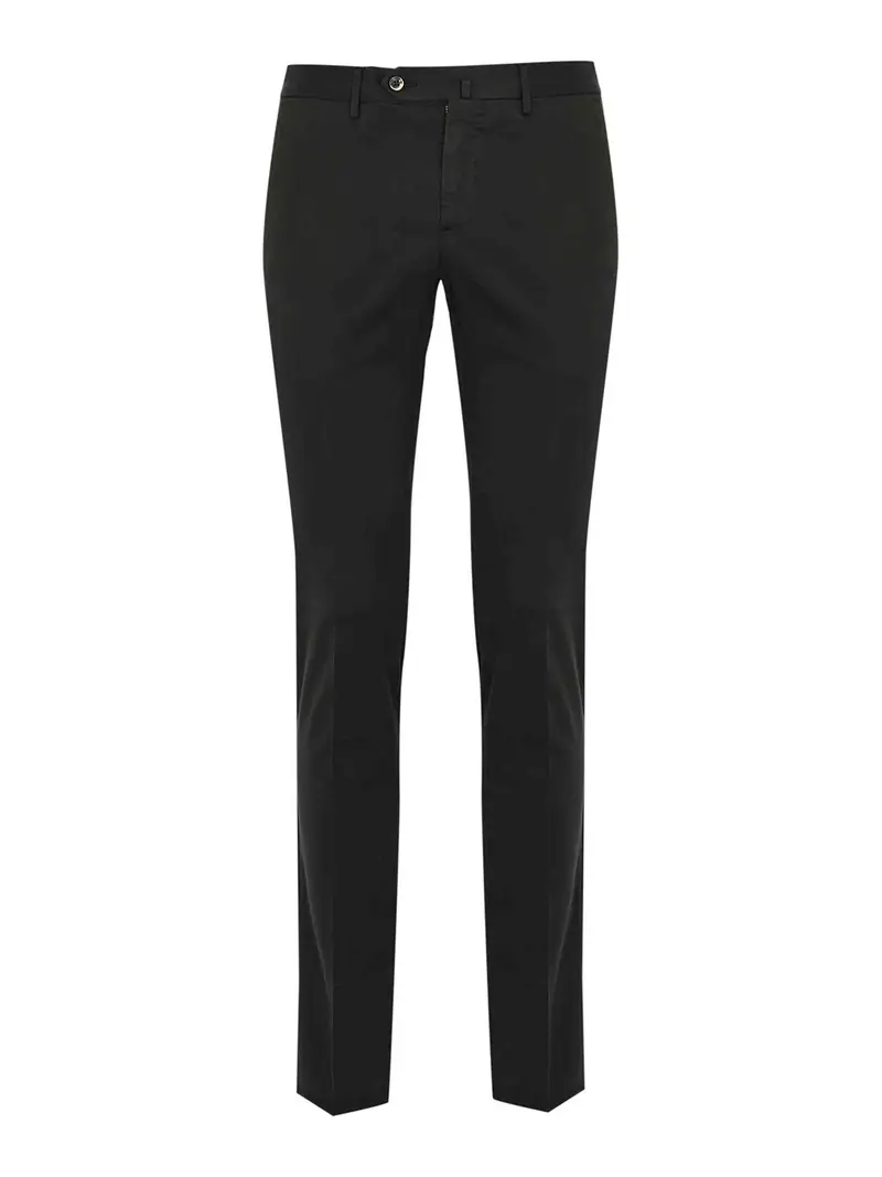 Pantaloni in misto cotone Marrone Scuro