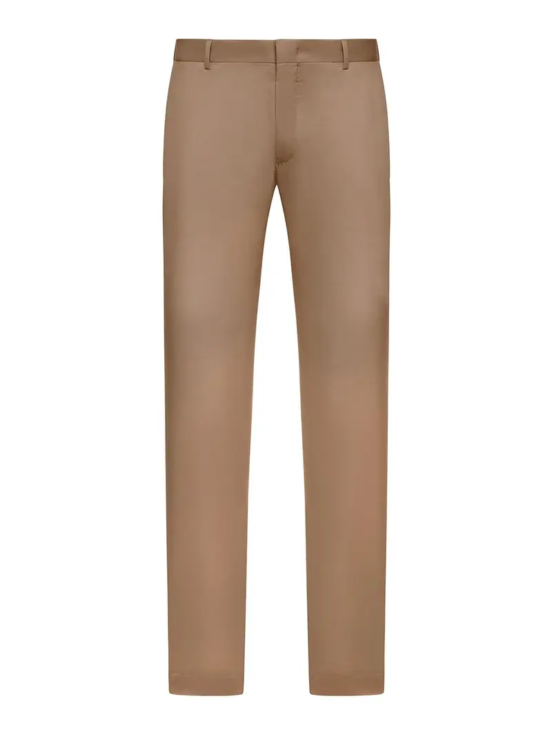 Pantaloni sartoriali in misto cotone Color Carne E Neutri