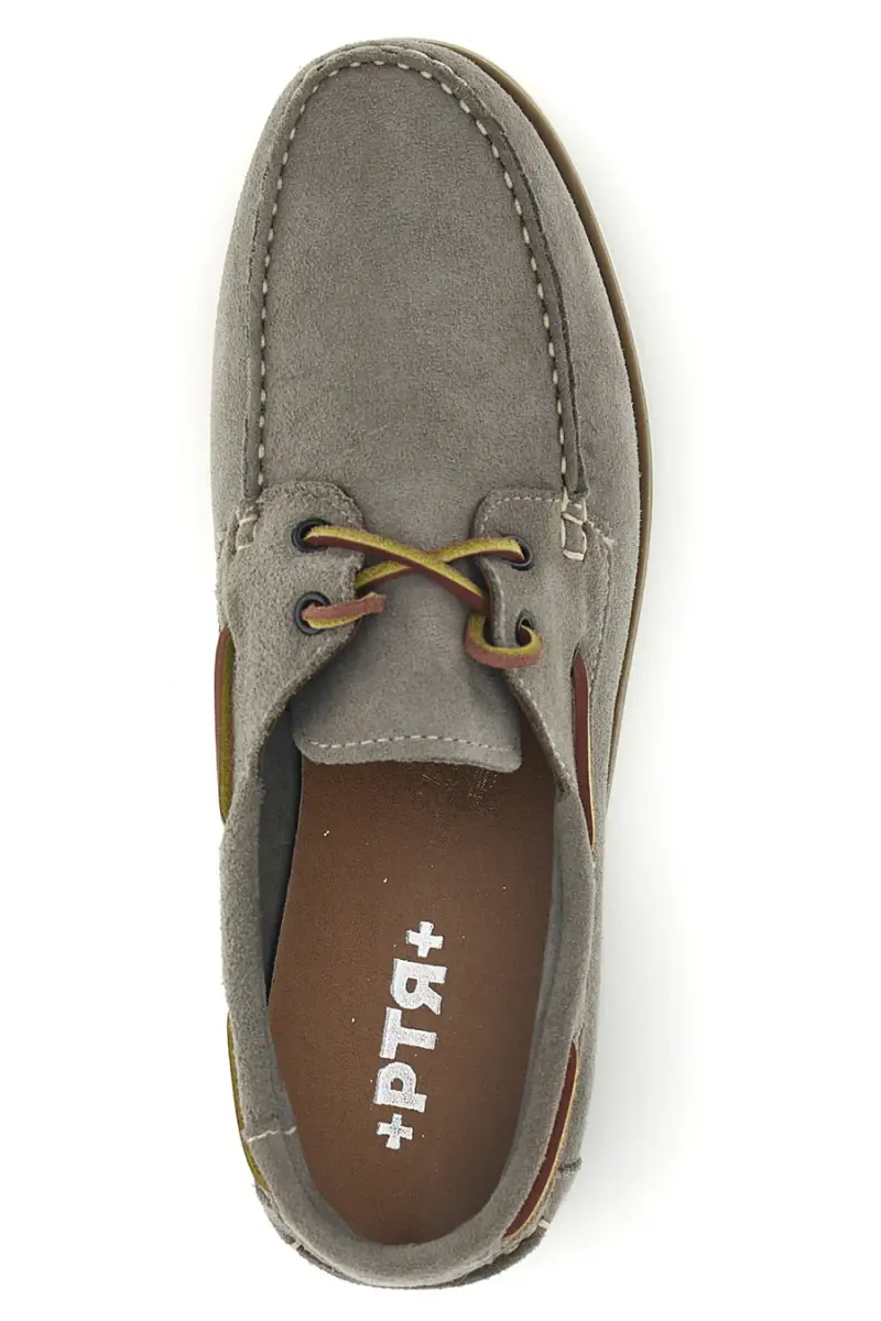 Mocassini beige in vera pelle Ptr 10 [TORTORA] miniatura 3