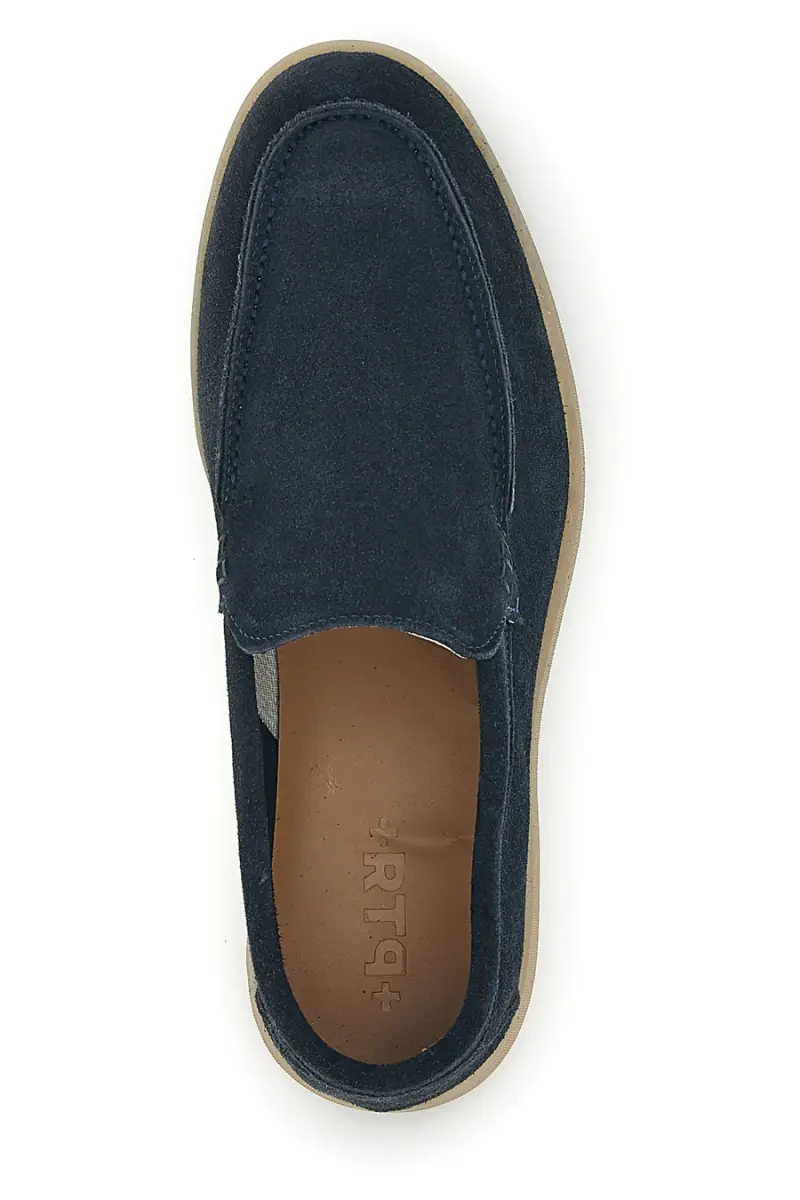 Mocassini blu notte in vera pelle Ptr 800 [BLUE] miniatura 3