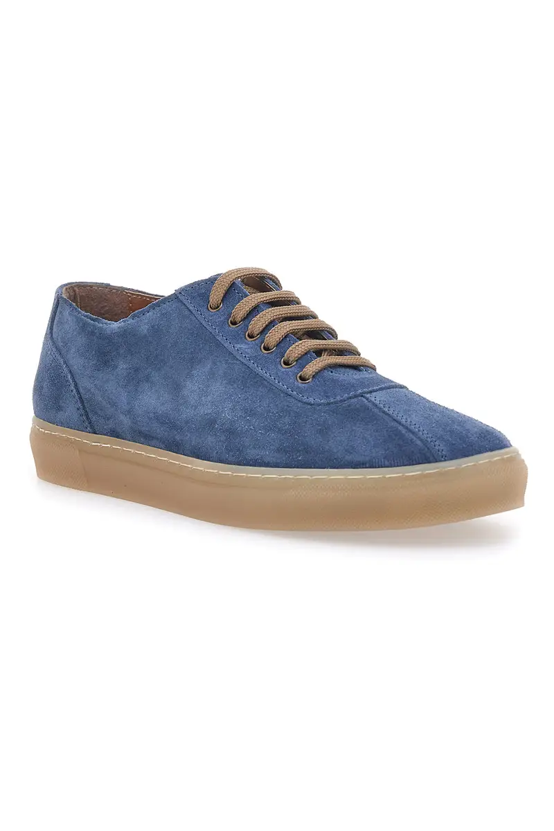 PTR Nova Blu - Sneakers Made in Italy In Suede miniatura 2