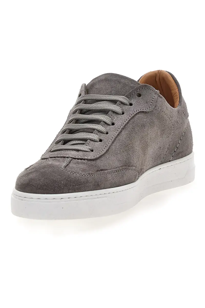 Sneakers da uomo grigio in pelle Ptr 3001 [GRIGIO SCURO] miniatura 3