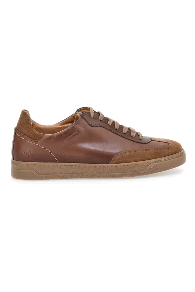Sneakers in pelle marroni PTR 3001 [MARRONE]