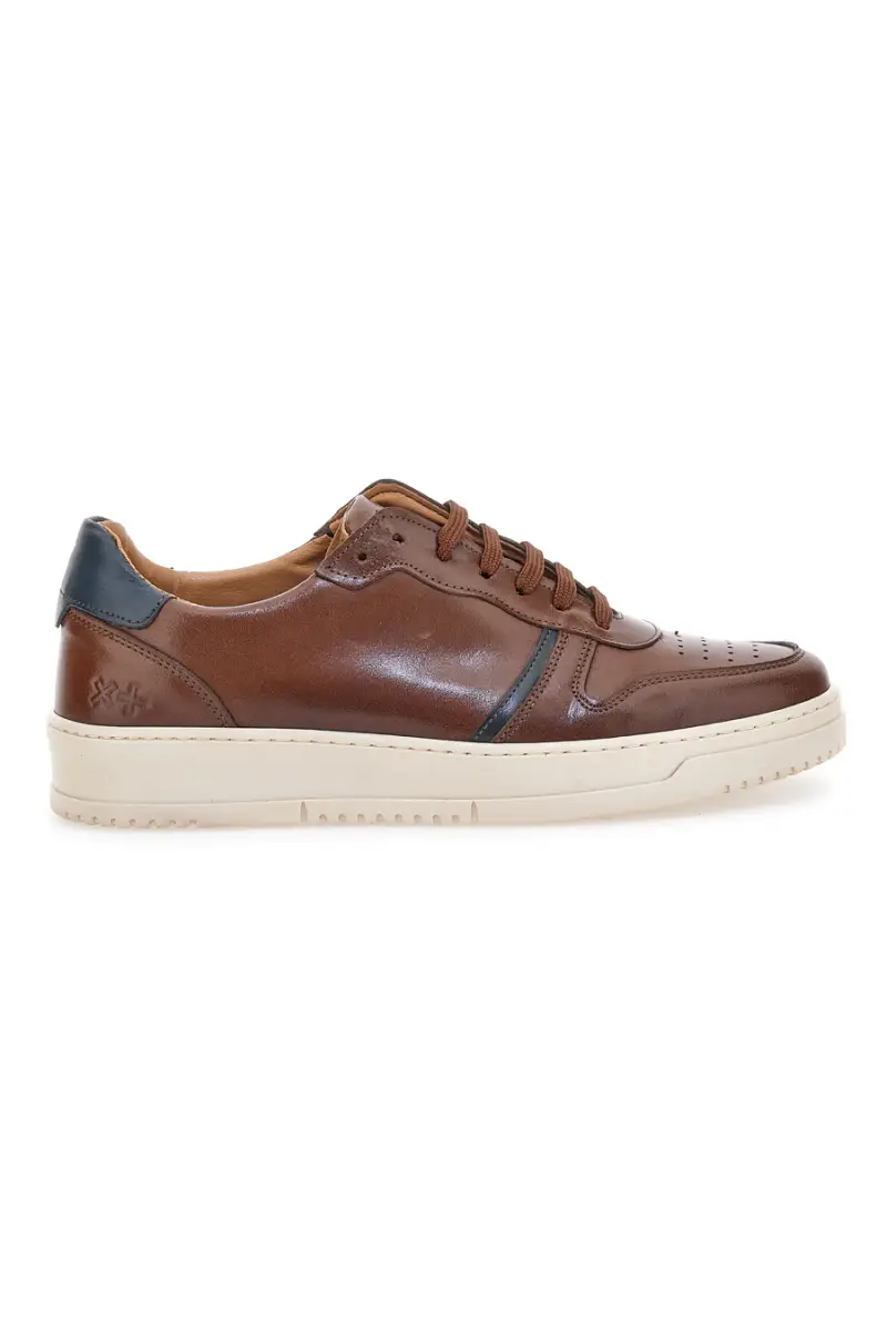 Sneakers in pelle marroni PTR 3001 [MARRONE]