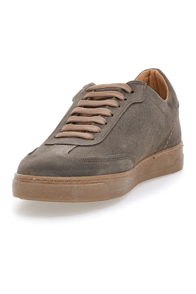 Sneakers in pelle marroni PTR 3001 [TAUPE] miniatura 3