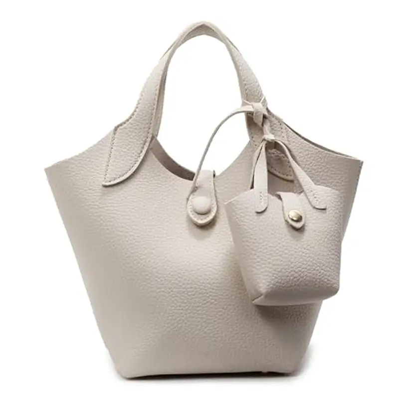 PU PETTURA PETTA BAG LICCHEE BASSO DEGLI BASSO CONSAMENTO CONTENE CON SUSSE (BIANCO)