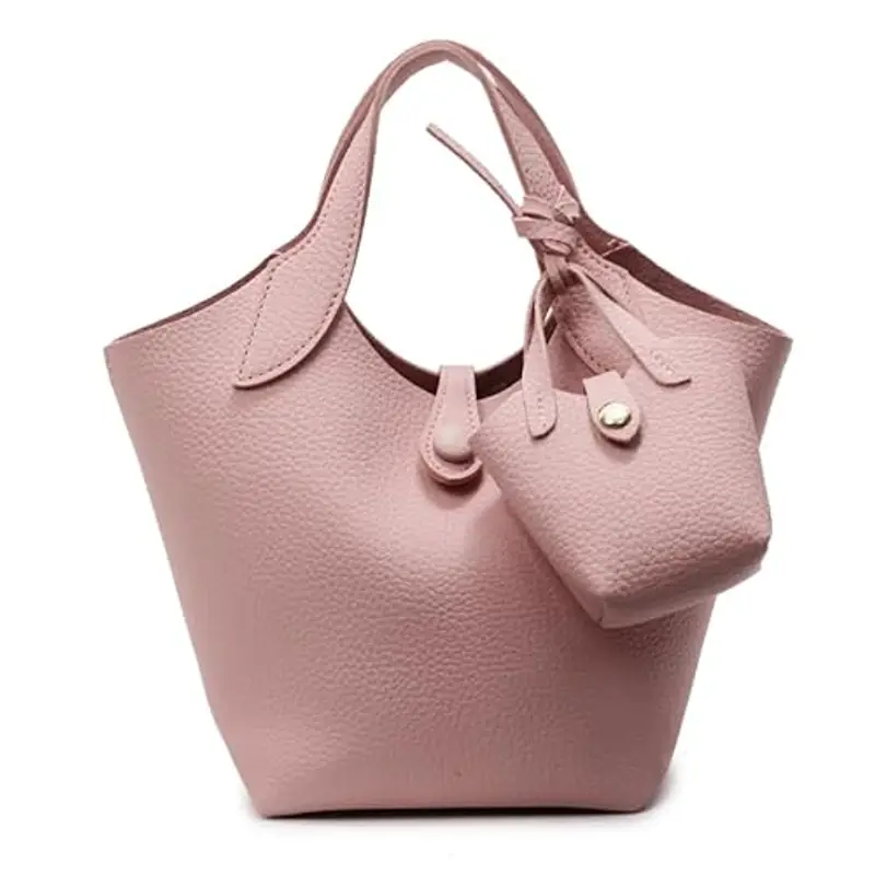 PU PETTURA PETTA BAG LICCHEE BASSO DEGLI BASSO CONSAMENTO CONTENE CON SUSSE (ROSA)